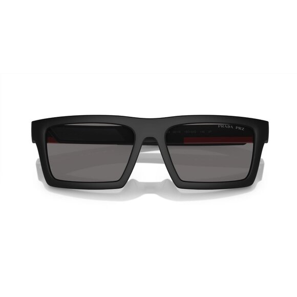 New PRADA LINEA ROSSA Black Polarised Rectangle PS 02ZSU 1BO-02G Sunglasses Wome - Picture 4 of 6